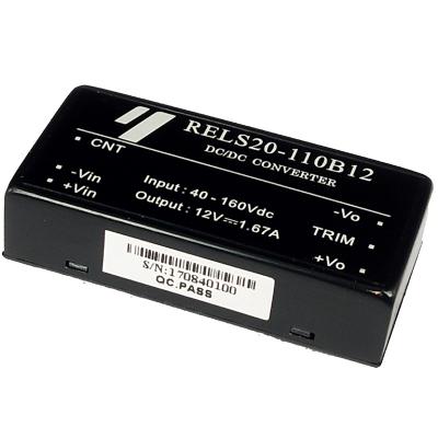 REL20W 20W 1x2 DIP Railway DC/DC Converter