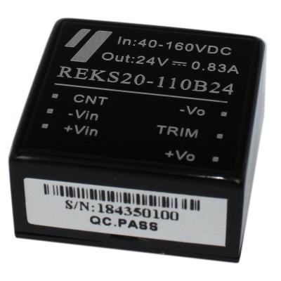 REK20W Series 20W 1x1 Inch Railway Converter