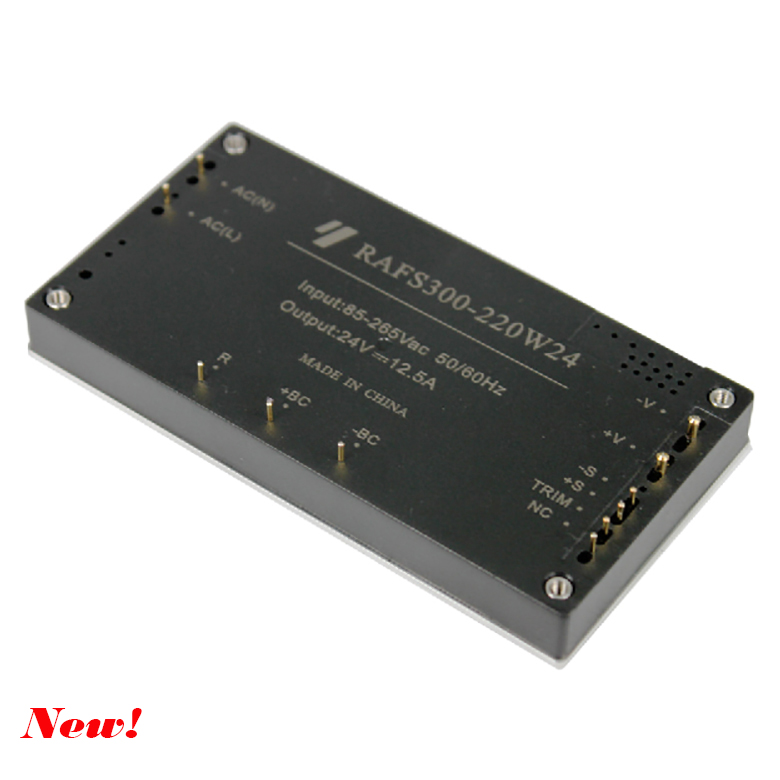 RAFS300 Full Brick 300W AC DC Power Module with Active PFC
